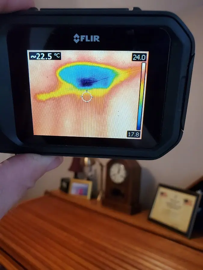 Thermal imaging inspection for water damage in Cloverly